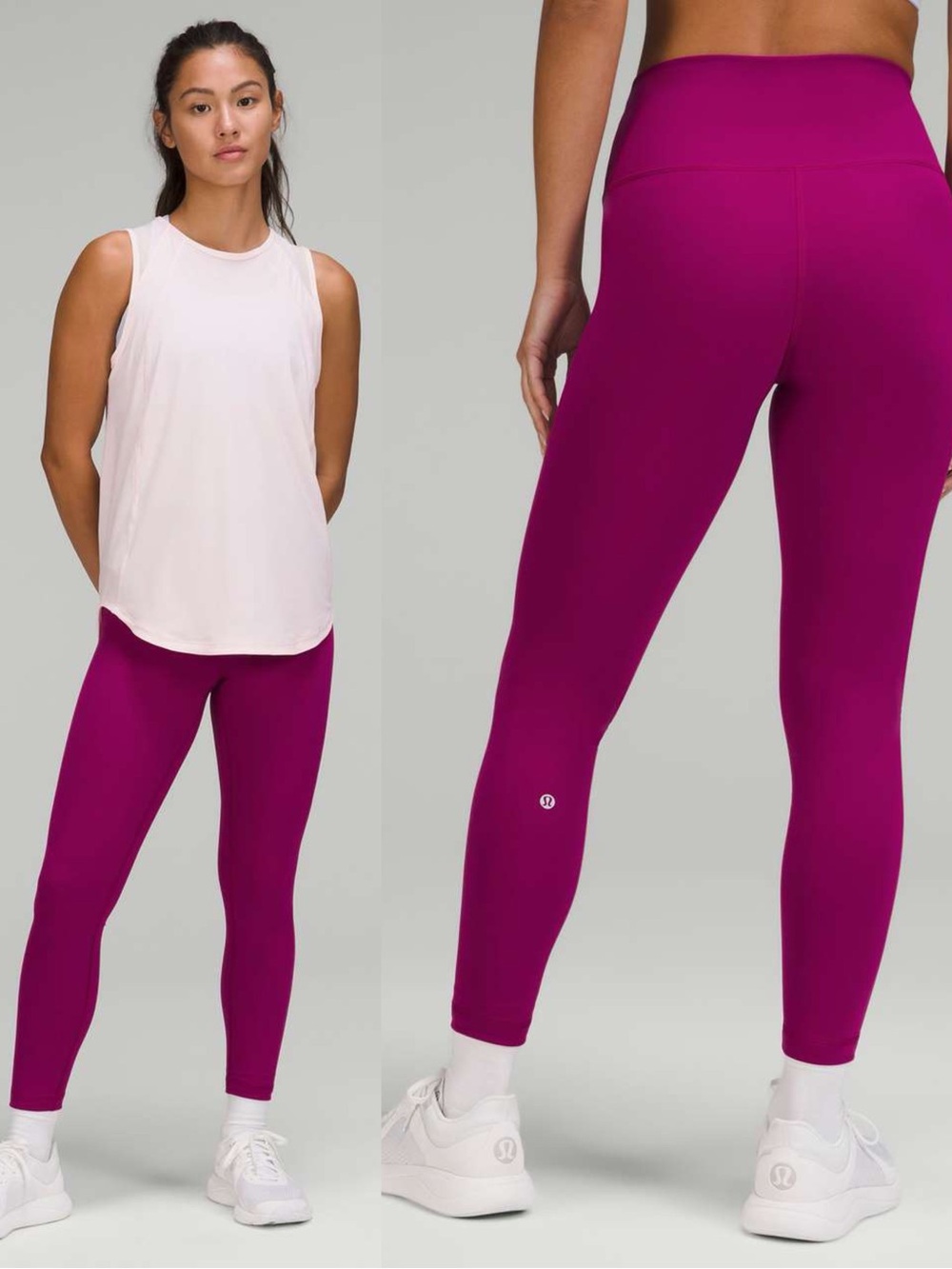 Lululemon Wunder Train High-Rise Tight 25" in
Magenta Purple